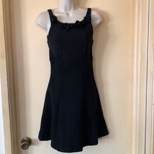 Betsey Johnson casual black fit and flare dress size 4